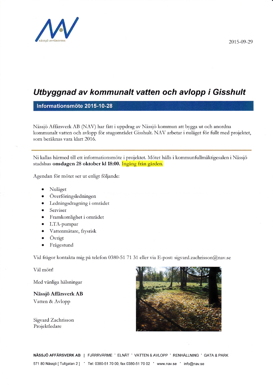 NAV Informationsmte 2015-10-28